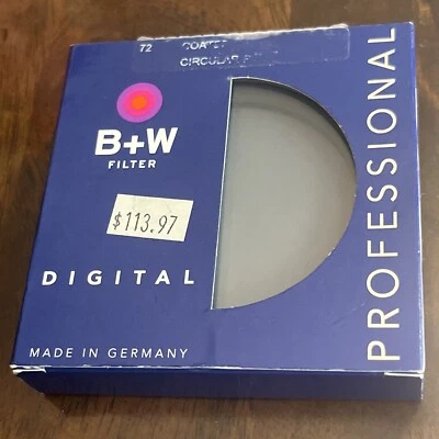 B+W 72mm Pro S03 E Coated CPL Lens Filter #006 - Image 1 of 4