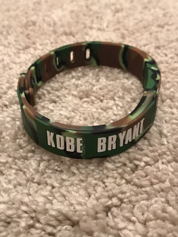 Kobe Bryant Los Angeles Lakers Thick Adjustable Rubber Camouflage Bracelet Cover