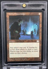 1997 Magic The Gathering MTG Vintage Weatherlight Well Of Knowledge Rare LP-NM/M