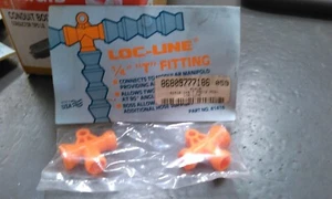 LOC-LINE 41416 T-FITTINGS; 2 PACK;1/4" SYSTEM T-FITTINGS LOT OF 2 PACKS - Picture 1 of 2