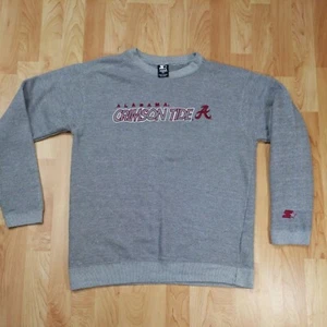 Vintage Starter Alabama Crimson Tide Sweatshirt sweater Medium Heather gray - Picture 1 of 7