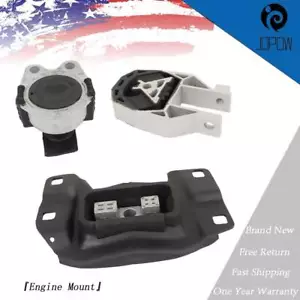 New Engine Motor Transmission Mount Kit ×3 For Ford Focus 2.0L L4 2012-2018 - Picture 1 of 11