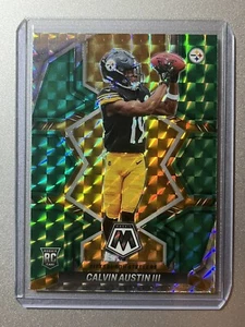 Calvin Austin III Pittsburgh Steelers Panini Mosaic NFL 2022 GREEN MOSAIC ROOKIE - Bild 1 von 4