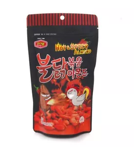 Hot Spicy Chicken Seasoning Almond 210g Korean Beer Snack Nuts Appetizer ALMONDS - Picture 1 of 5