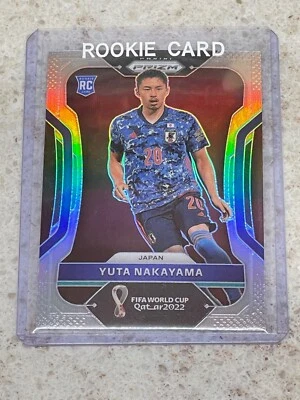 YUTA NAKAYAMA ~ 2022 Prizm FIFA World Cup ROOKIE #126 Silver Prizm PWE RC - Image 1 of 3