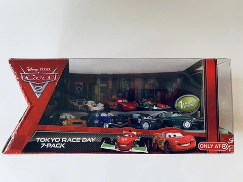 NEW IN BOX - RARE! Disney Cars 2 TOKYO RACE DAY 7 Pack - FAST SHIPPING Cover