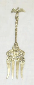 Serving Fork Eagle Naked Woman Horse Rider Large 9.1/4” - Picture 1 of 2