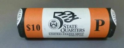 2005 P Oregon State Quarter Unopened "Beautiful" Orange US Mint Coin Roll - Image 1 of 4