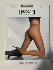 Wolford Fatal 15 Denier Completely Seamless Pantyhose - Large Cosmetic