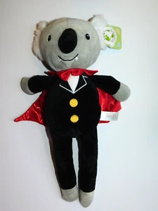 Koala Bear Vampire Baby Toy 0+ Plush Stuffed Rattle Crinkle Halloween 18 inch - Picture 1 of 6