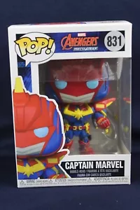 Funko POP Avengers Mech Strike #831 Captain Marvel Figure Box Defects - Picture 1 of 6