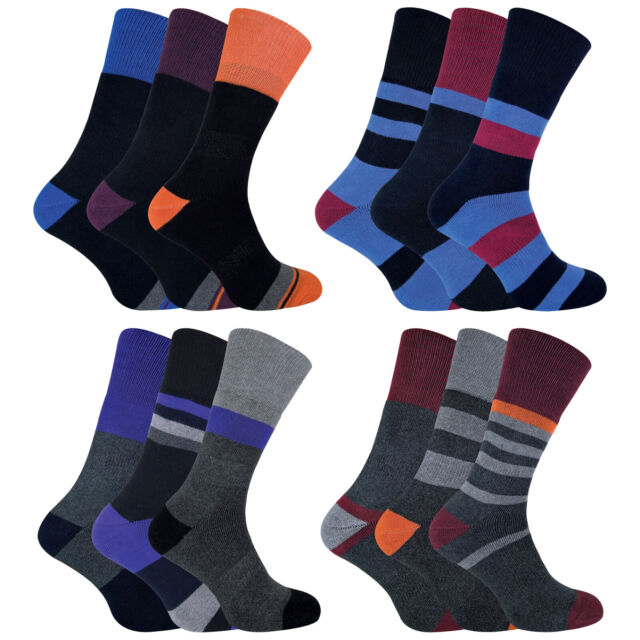 JCB - Calcetines de ropa de trabajo de algodón negro para hombre | 3 pares  | Talla 7-12 de EE. UU. | Calcetines para botas, calcetines reforzados
