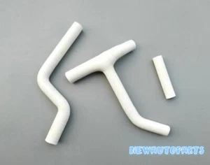 WHITE Silicone Radiator Hose FOR Yamaha YZ250F YZF250 2010-2012 2010 2011 2012 - Picture 1 of 6