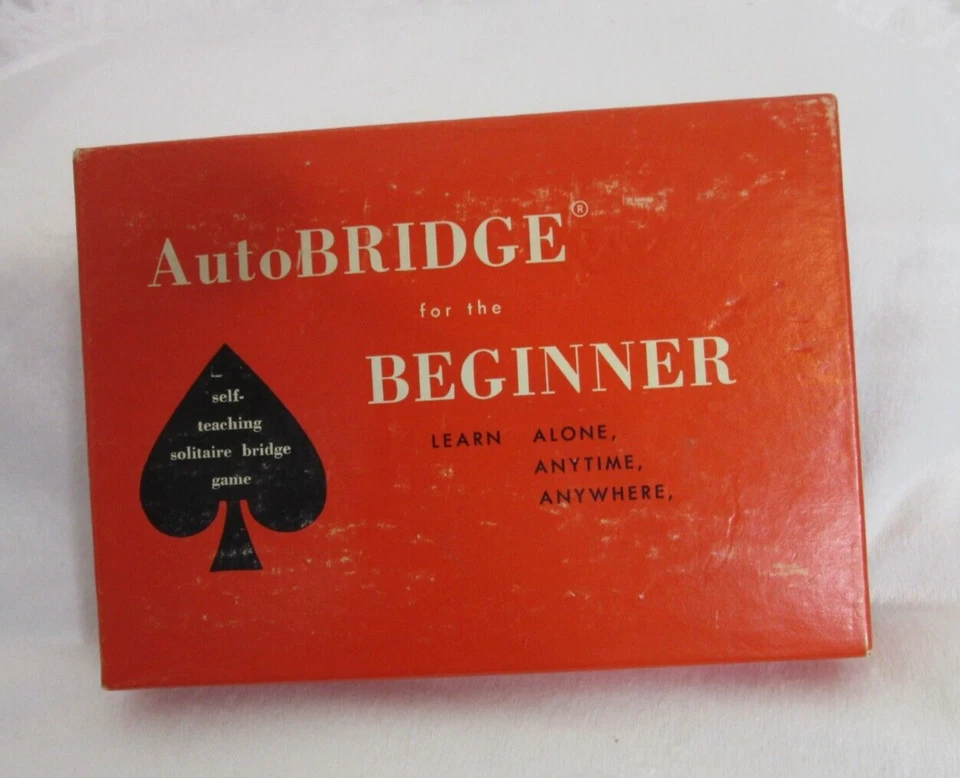 AutoBridge for the Beginner 1959 Self Teaching Solitaire Bridge Game Vintage - Image 1 of 4