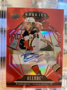Brayden Tracey 2022-23 Allure Red Rainbow Auto
