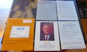 1997 Presidential Photo & Inaugural Commemorative Print Clinton Gore + All Docs - Picture 1 of 2