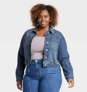 Ava & Viv Denim Jean Jacket Size 3X - Picture 1 of 7