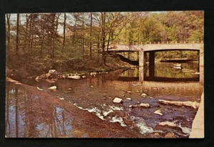 Mill Creek Park Slippery Rock Youngstown Ohio Postcard Stamp Vtg Personalized - Picture 1 of 3