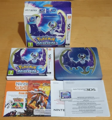 Pokemon Moon Big Box Fan Edition Steelbook For Nintendo 3DS Complete - Image 1 of 4