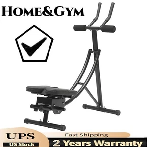 Ab Machine Coaster Abdominal Crunch Trainer fit Home Gym Core Workout Equipment - Picture 1 of 21