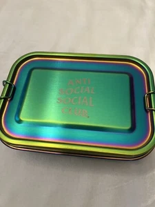 Anti Social Social Club 'It’s Been A While' Metal Container Storage Box RARE NEW - Picture 1 of 6