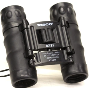 Tasco...8 x 21... binoculares... 165RB... brillantes y claros... óptica de bolsillo verdadera - Imagen 1 de 3