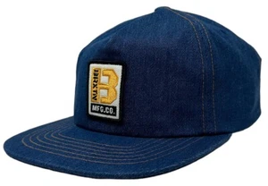 Brixton Herren Snapback Mütze Builders MP verstellbar blau Denim Cap - Bild 1 von 6