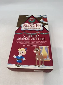 RUDOLPH Das Rentier mit der roten Nase Stand-Up Plätzchen 3-D Ausstecher Weihnachten 16er Set - Bild 1 von 3