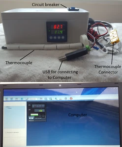USB PC Plug Play PID 60 Ramp Soak Time Kiln Temperature Controller Recorder 20A - Picture 1 of 6
