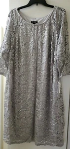 Nuevo Vestido de Encaje Cáscara de Huevo ROZ & ALI Talla Grande. Talla 14 nuevo con etiquetas. $59 - Imagen 1 de 12