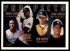 1996 Topps. Roger Cedeno/Derrick Gibson/Ben Grieve/Shane Spencer B Baseball