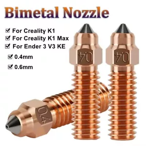 Buse pour pièces imprimante 3D Ender 3 V3 KE/ Creality K1/Creality K1 Max/ CR-M4 - Photo 1/16