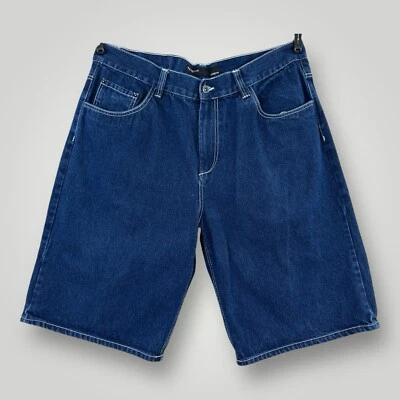 Pantalones Cortos Largos de Denim Rocawear Para Hombre Talla 44 (42x13) Calce Clásico Azul Bolsillos con Solapa Foto 1 de 4