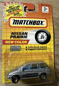matchbox nissan prairie mb 31, Die Cast, Silver, 1991, Sealed Bubble Vintage - Picture 1 of 4