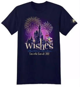 Disney Magic Kingdom Wishes Fireworks Farewell 2017 Passholder Glow in Dark 2XL - Picture 1 of 7