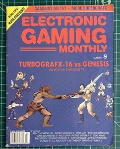 EGM Electronic Gaming Monthly Magazine 1989 Vol 1 Issue Number 8 FREE SHIPPING - Picture 1 of 11