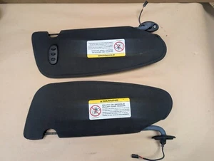 04-08 Chrysler PT Cruiser Convertible Sun Visors Pair Passenger Driver Pair OEM - Picture 1 of 3