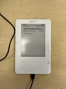Kindle Wireless Reading Device 6" Display White 2nd Generation Tablet 1290 - Afbeelding 1 van 5