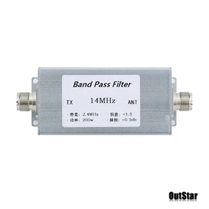 BPF Band Pass Filter 14MHz Shortwave High Isolation Degree Filter 200W NEW - Picture 1 of 6