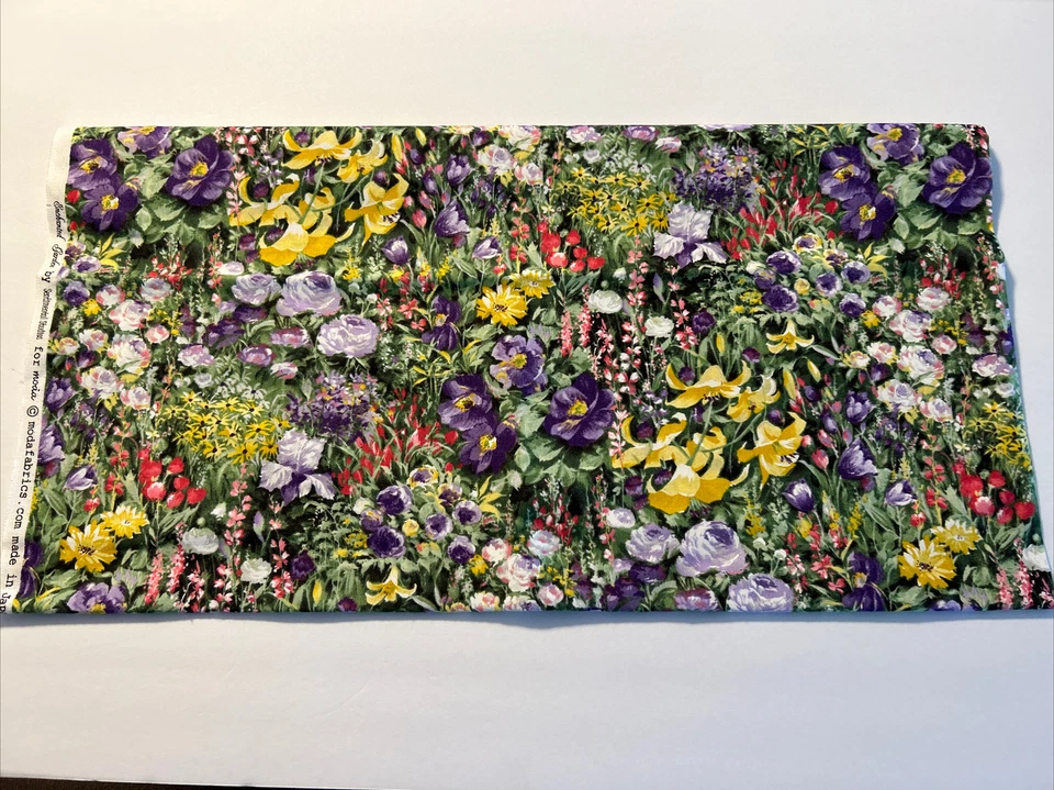 Enchanted Garden by Sentimental Studios for Moda Cotton Quilt Fabric 1 Yd HTF - Image 1 of 3