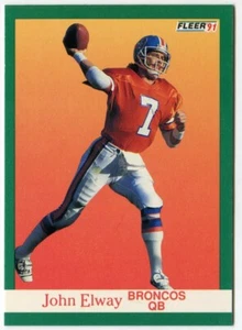 1991 Fleer #45 John Elway Denver Broncos - Picture 1 of 2