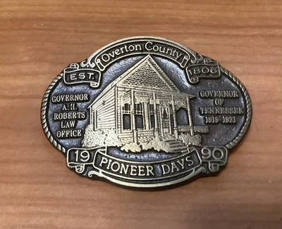 Overton County Tennessee Bronze Belt Buckle Ltd. Ed. #68 Of 500 - Image 1 of 2