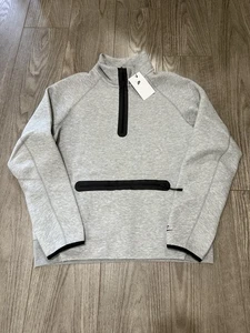 Nike Sportswear Tech Fleece 1/4-Zip Sweatshirt Black FB7998-063 Sz Large - Picture 1 of 2