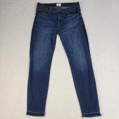 Pantalones de mezclilla para mujer Hudson Krista Crop súper ajustados 28 elásticos cómodos dobladillo crudo Foto 1 de 4