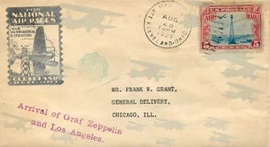 AUG. 29 1929 AIRMAIL COVER AERONAUTICAL EXPO. GRAF ZEPELIN, CLEVELAND OH - Picture 1 of 2
