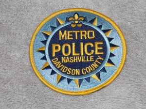 Metro Polizei Nashville Davidson County Tennessee TN Patch Haken unterlegt (V) 4" - Bild 1 von 2