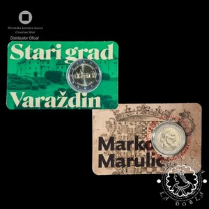 2024 - PACK 2 Euro - Coincard BU - CROACIA (Marulic + Varazdin) - Picture 1 of 2