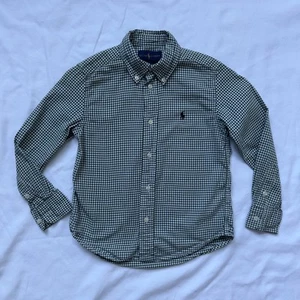 Ralph Lauren Blue/Green Gingham Cotton Oxford Boys Shirt Size 5 - Picture 1 of 8