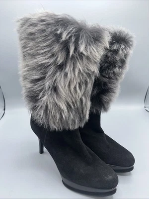 BOTAS PLATAFORMA TACÓN PIEL GAMUZA YETALA STUART WEITZMAN MUJER TALLA 5.5 Foto 1 de 4