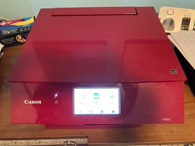 Canon - PIXMA TS8220 Printer - Red (has issue) - Image 1 of 4